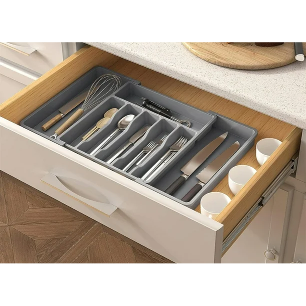 Organizador cubiertos expandible